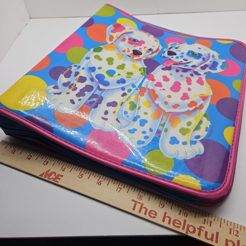 Lisa Frank Vintage 90's 3 Ring Binder Spotty And Dotty Zip Up - Picture 12 of 12